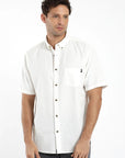Camisa manga corta Classic blanco - Lino y algodón orgánico - Frøens