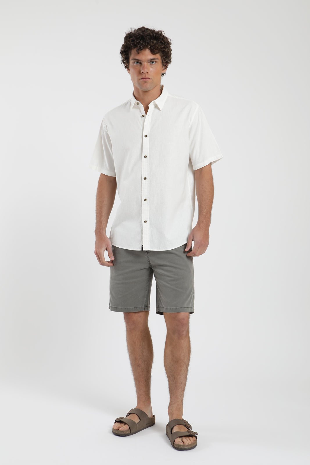 Camisa manga corta Classic blanco - Algodón orgánico - Frøens