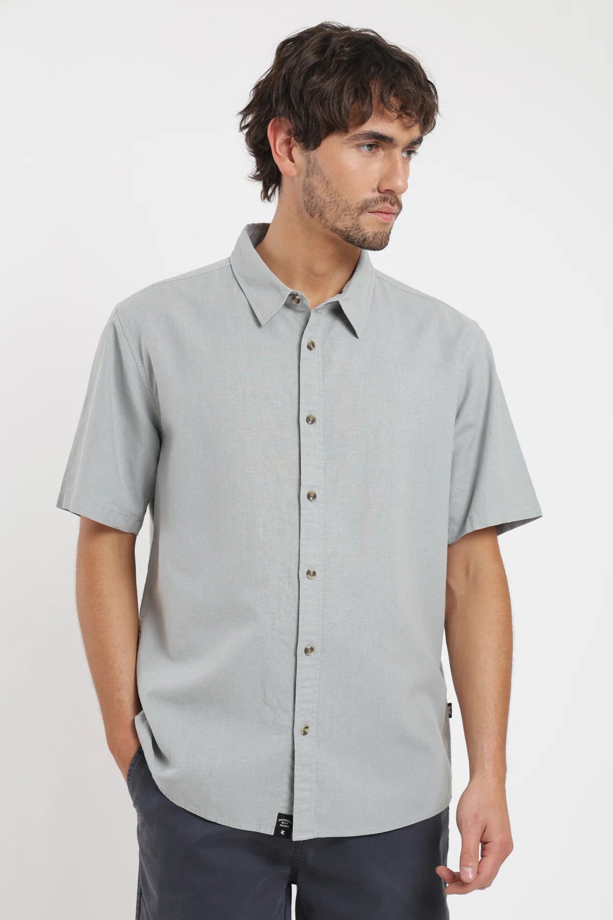 Camisa manga corta classic celeste - Froens