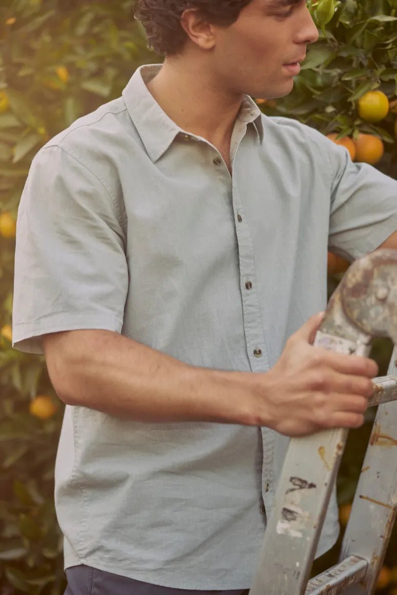 Camisa manga corta classic celeste - Froens
