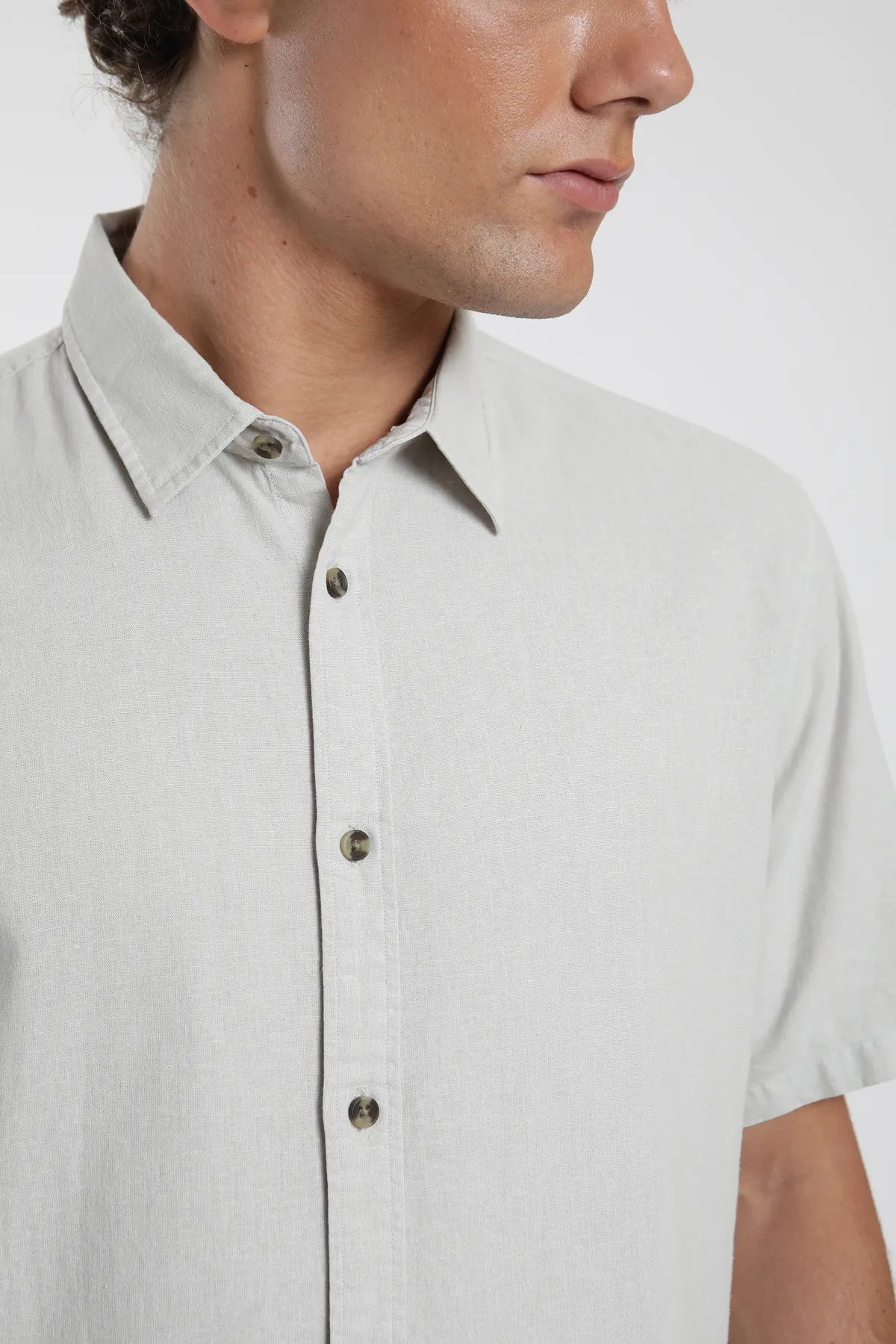 Camisa manga corta Classic gris - Algodón orgánico - Frøens