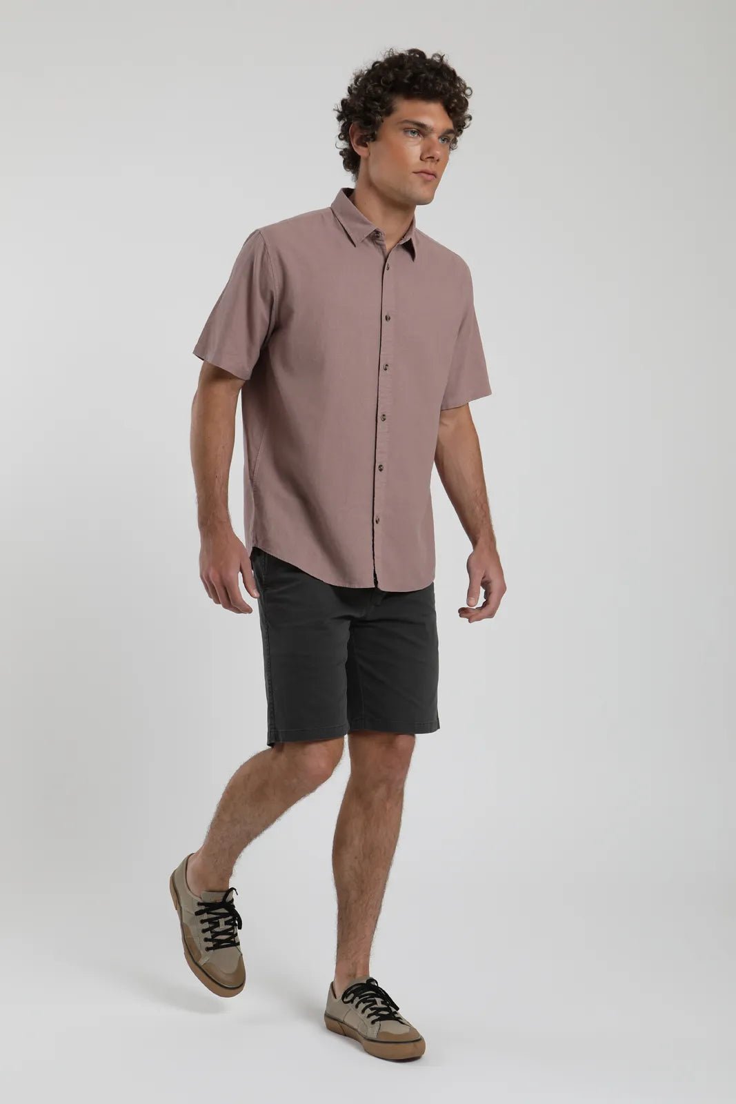 Camisa manga corta Classic rosado - Algodón orgánico - Frøens