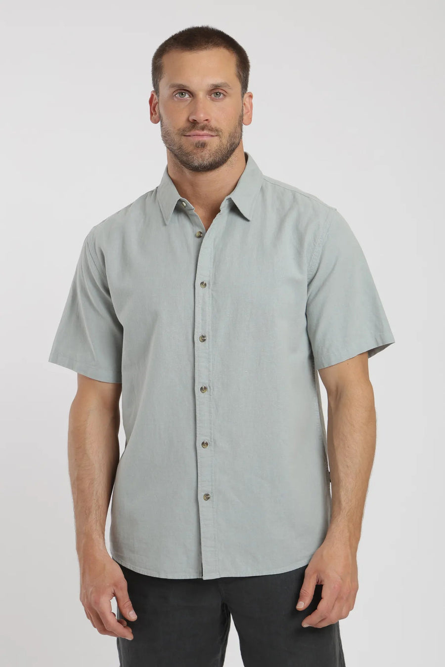 Camisa manga corta classic verde claro - Froens