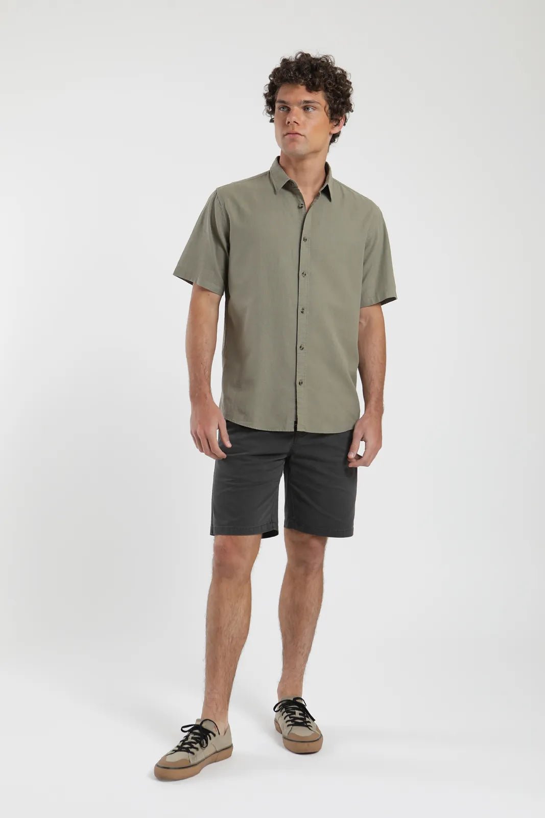 Camisa manga corta Classic verde - Algodón orgánico - Frøens