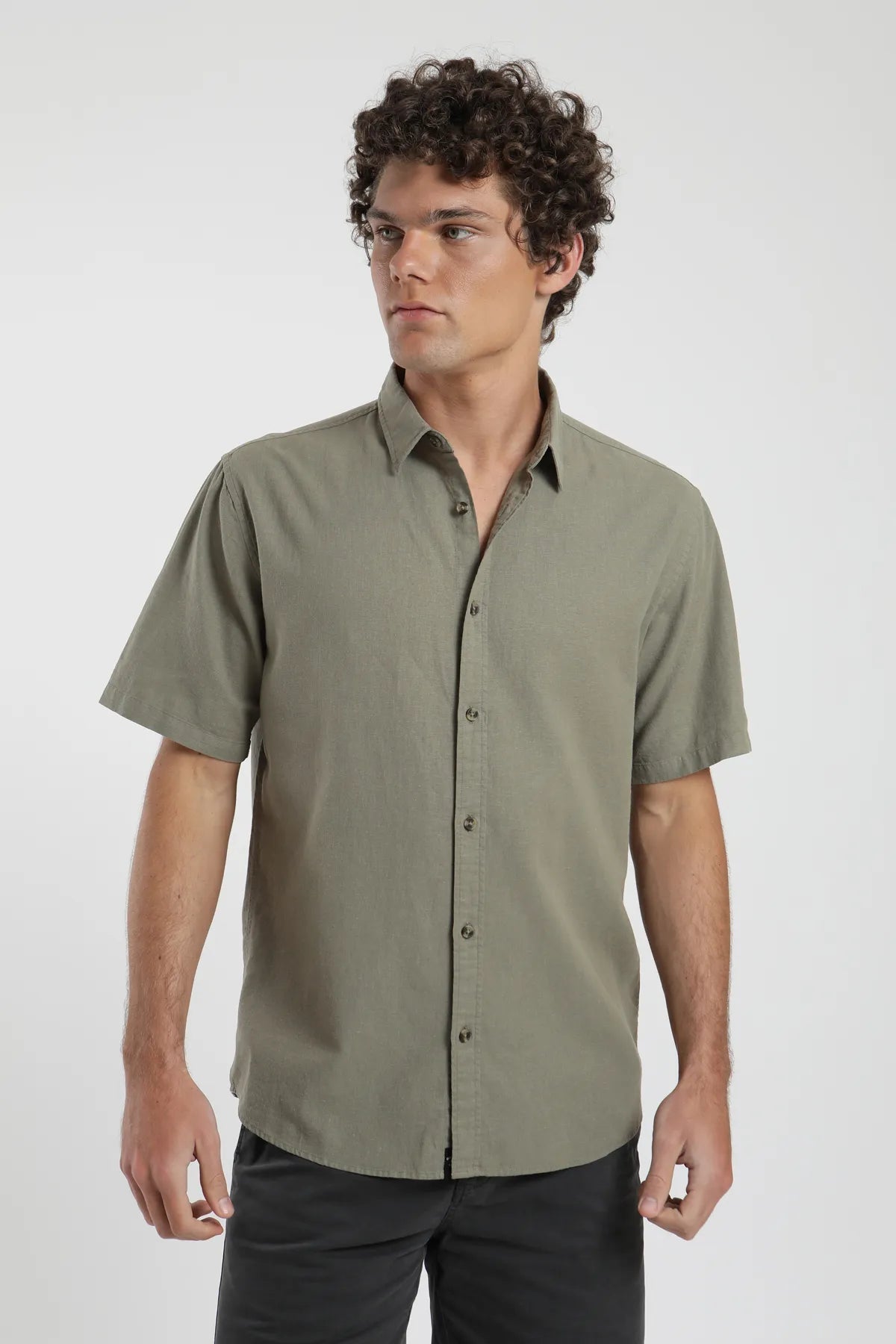 Camisa manga corta Classic verde - Algodón orgánico - Frøens