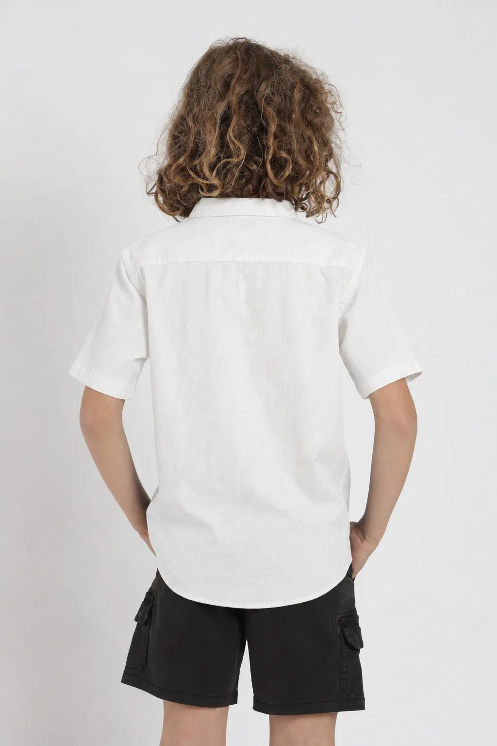 Camisa manga corta niño classic blanco - Froens