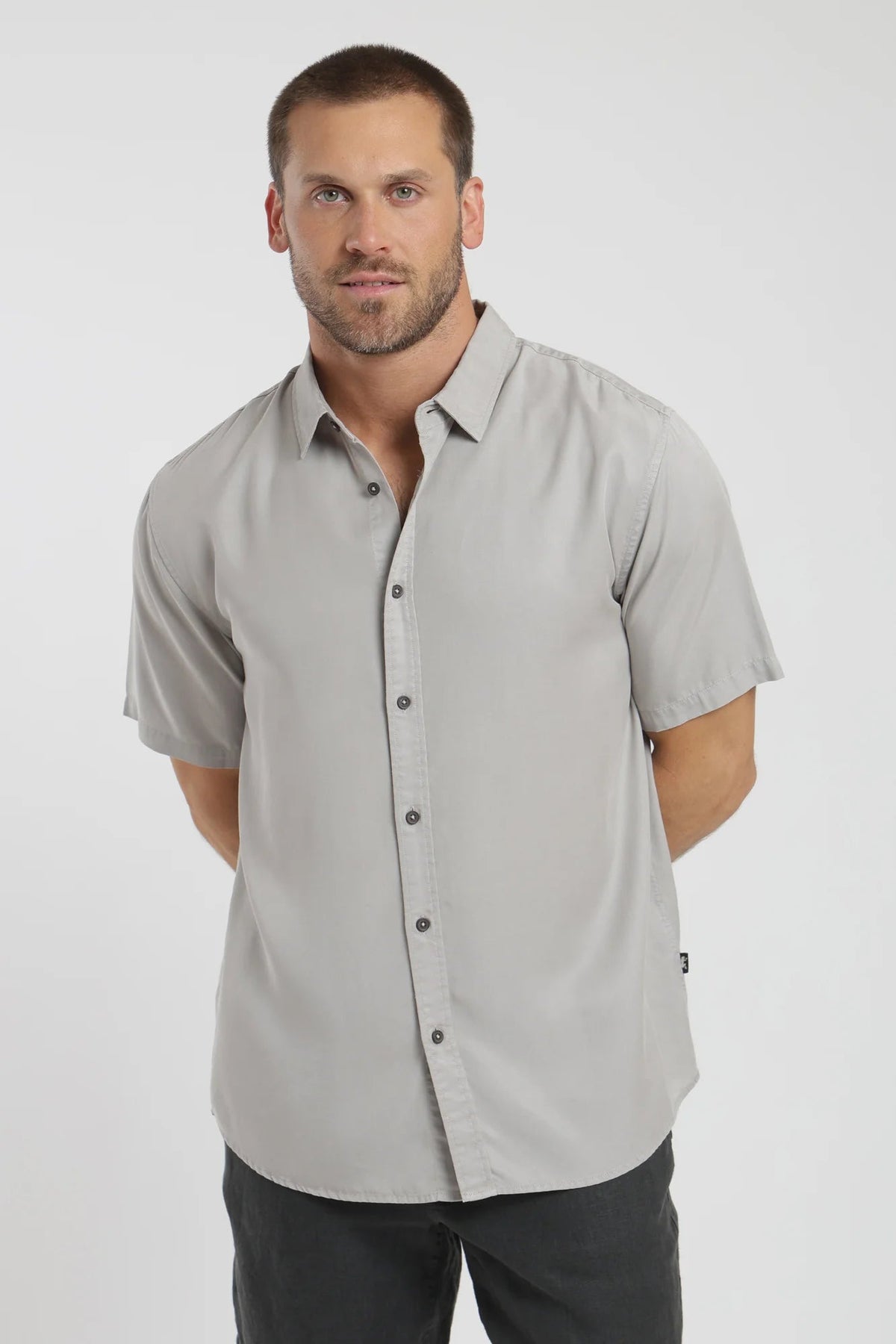 Camisa manga corta puelche beige Froens