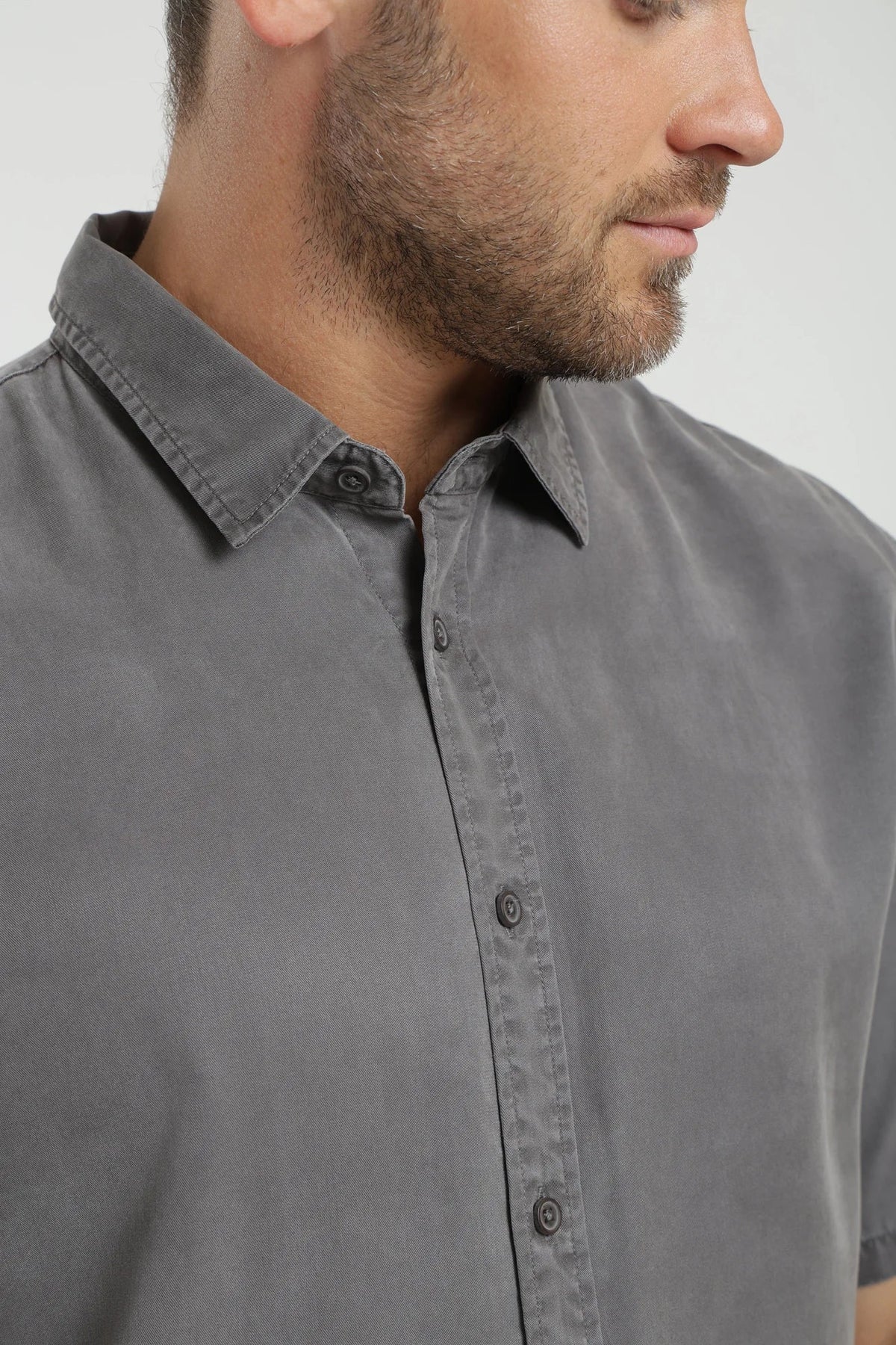 Camisa manga corta puelche gris oscuro Froens