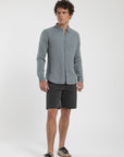 Camisa manga larga azul - Lino - Frøens