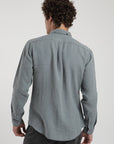 Camisa manga larga azul - Lino - Frøens