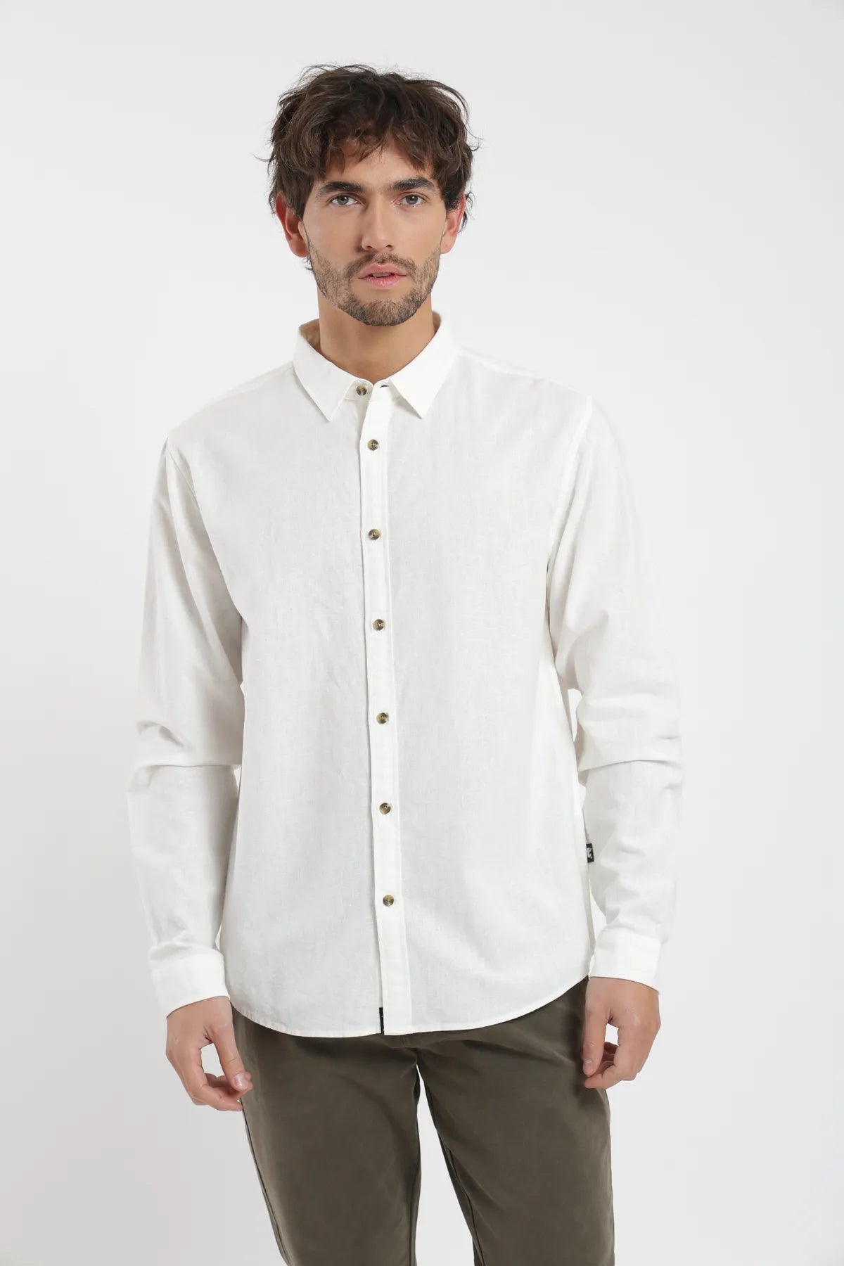 Camisa manga larga Basic blanco