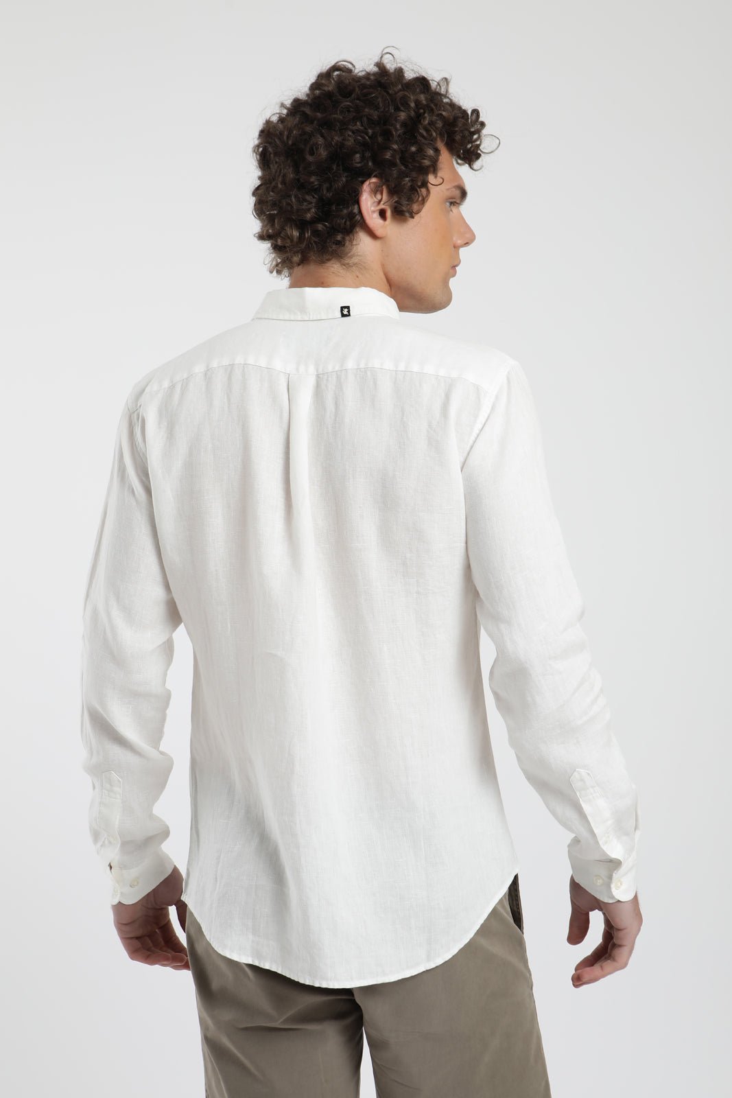 Camisa manga larga blanco - Lino - Frøens