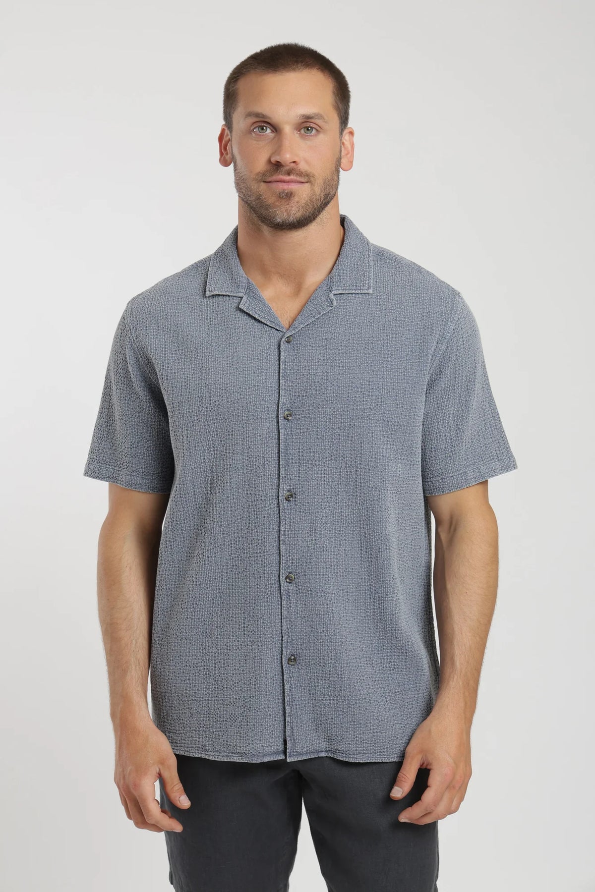 Camisa manga corta manly azul claro Froens