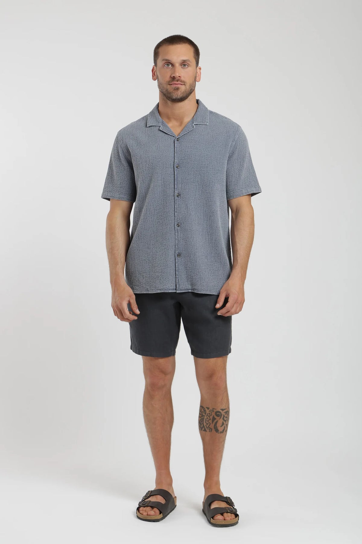 Camisa manga corta manly azul claro Froens