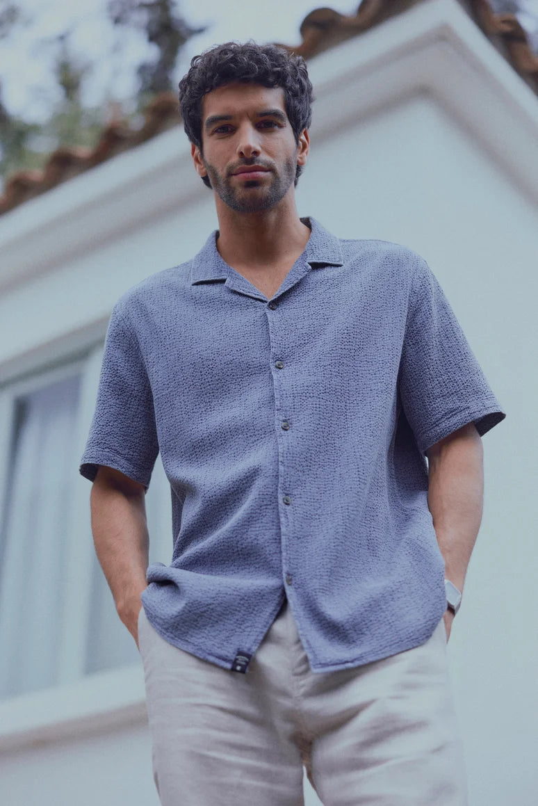 Camisa manga corta manly azul claro Froens