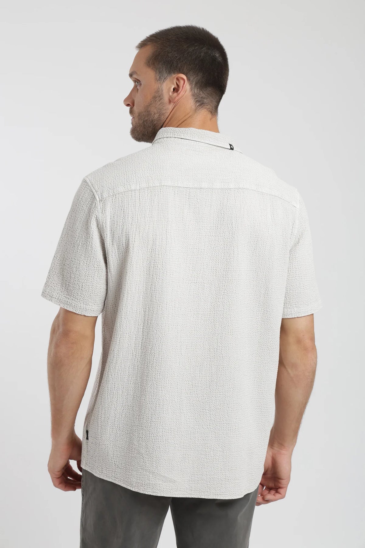 Camisa manga corta manly beige Froens