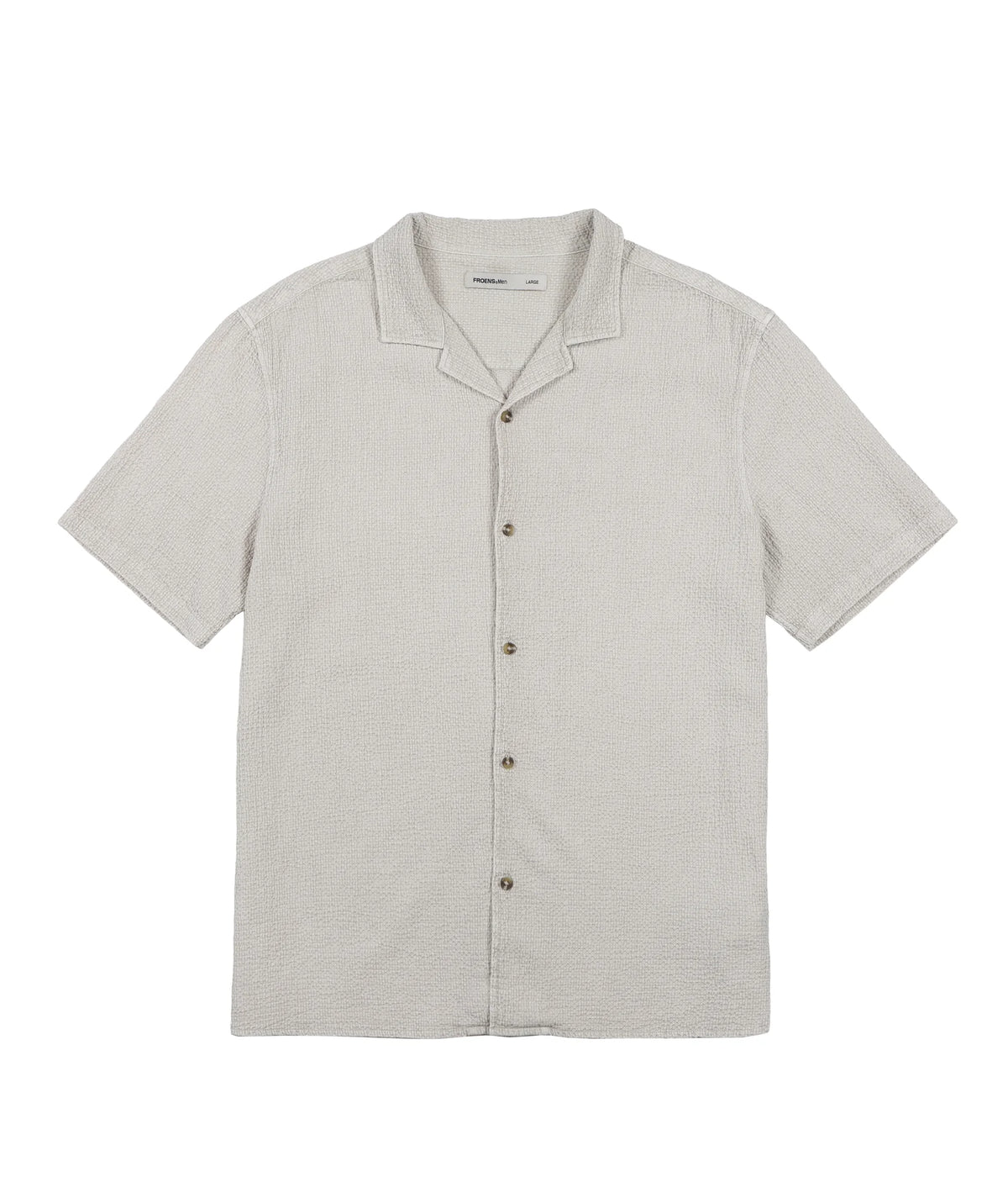 Camisa manga corta manly beige Froens