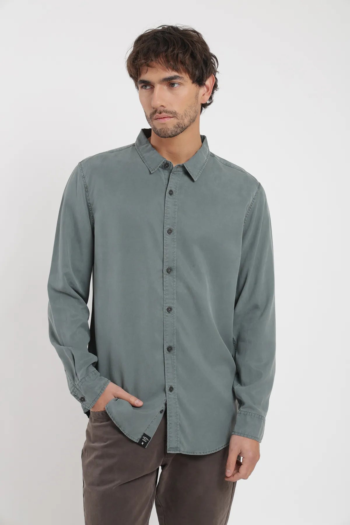 Camisa manga larga Street petroleo