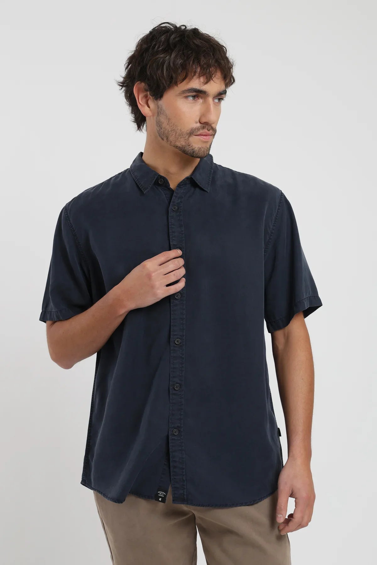 Camisa manga corta Puelche azul Froens