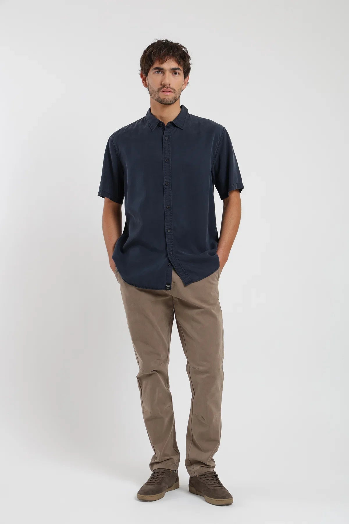 Camisa manga corta Puelche azul Froens