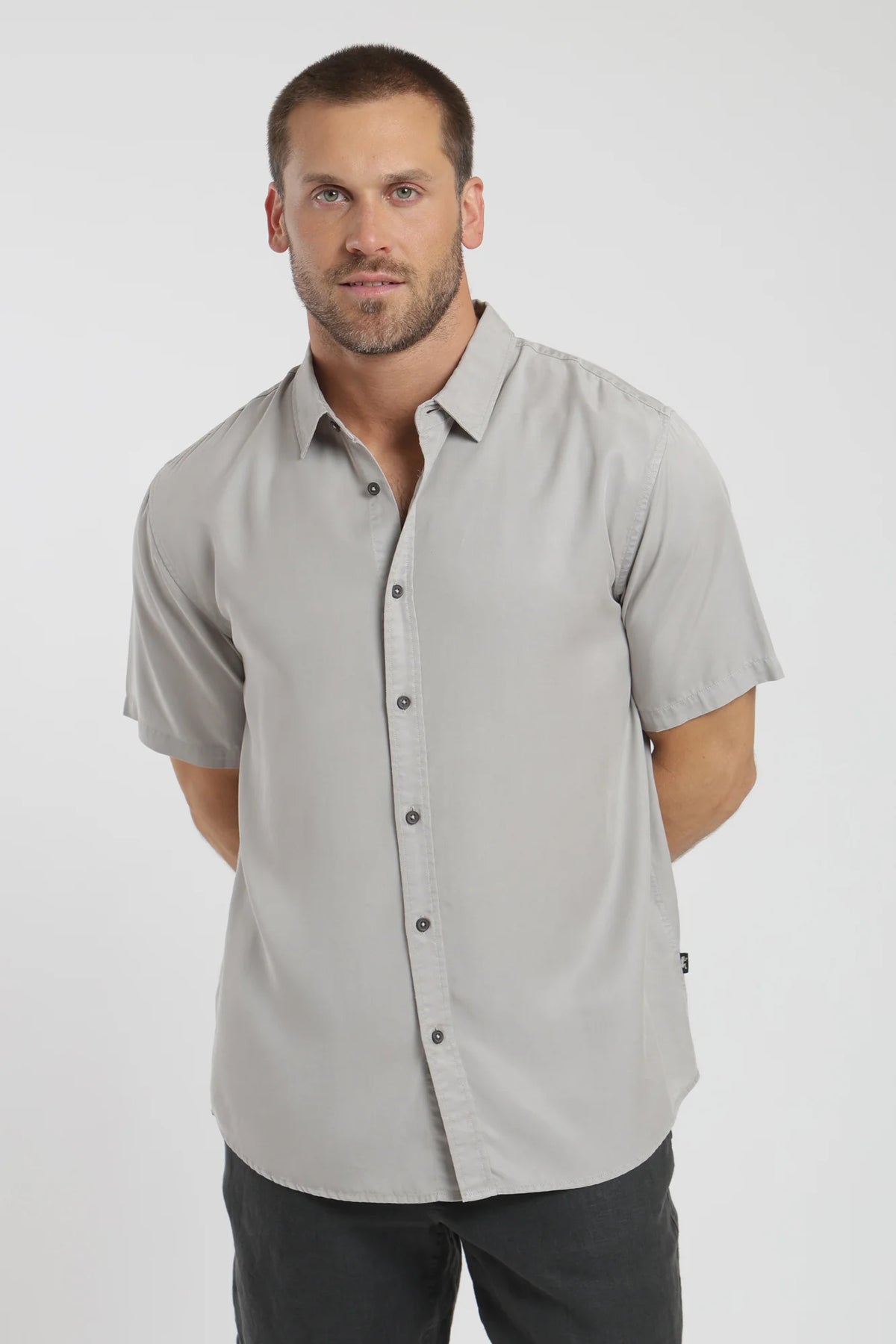 Camisa manga corta puelche beige Froens