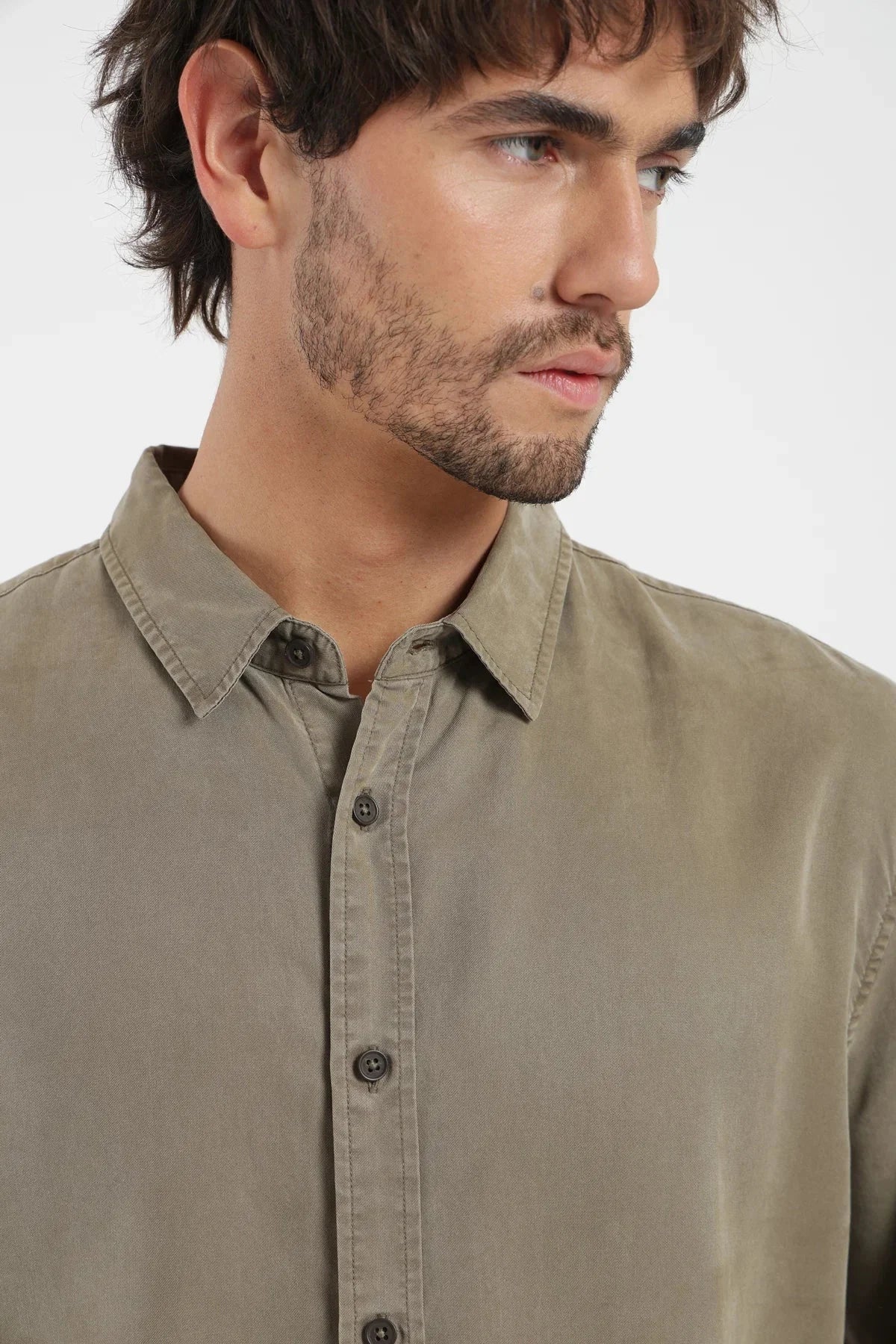 Camisa manga corta Puelche olivo Froens