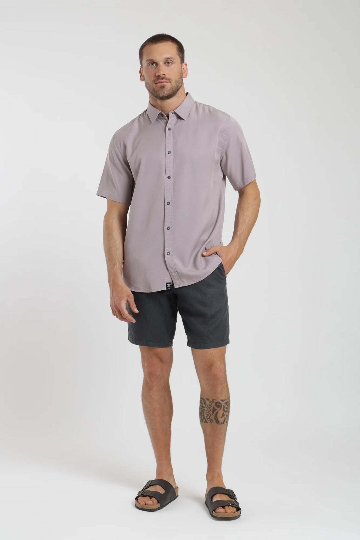 Camisa manga corta puelche rosado Froens