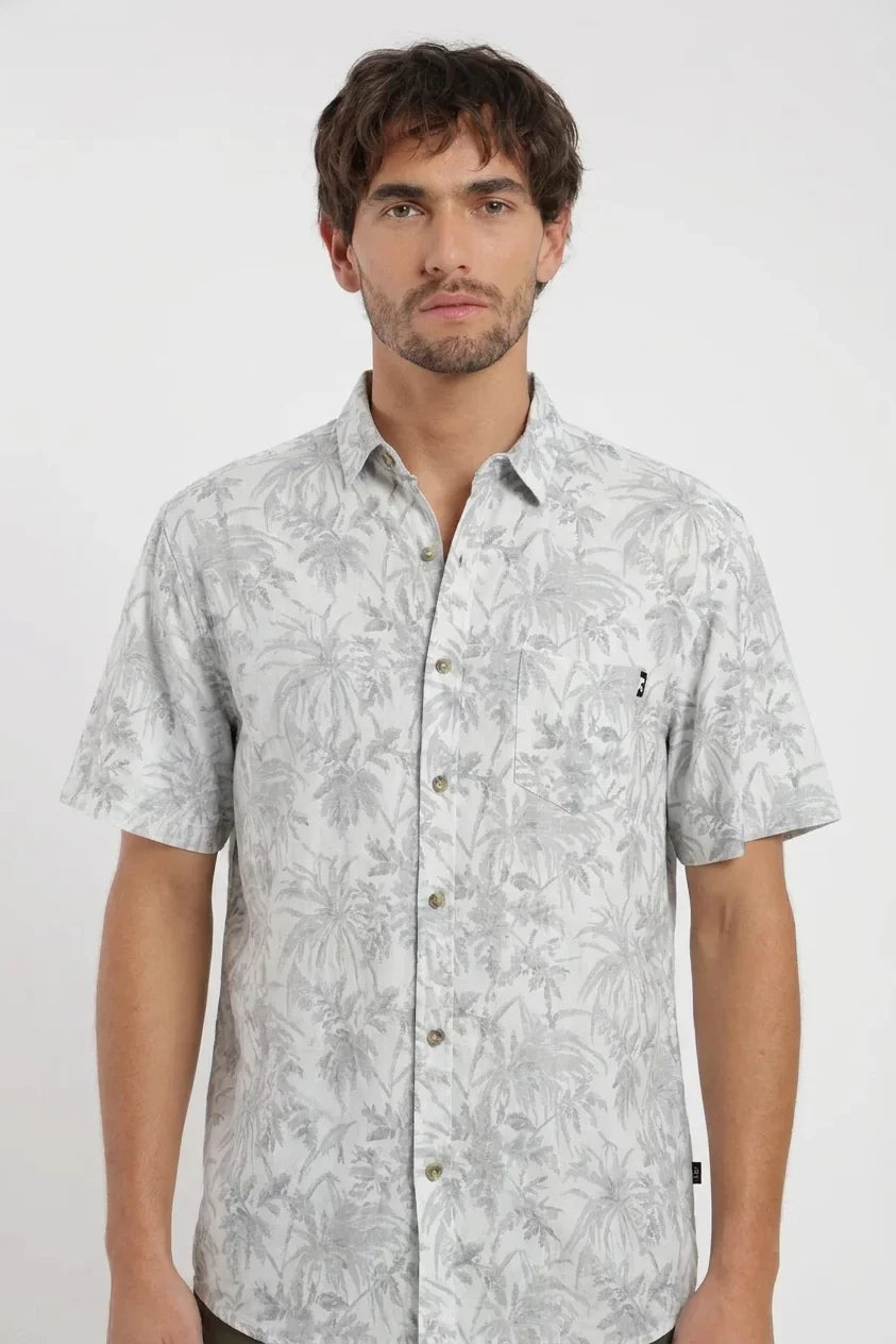Camisa manga corta Selva gris - Viscosa Froens