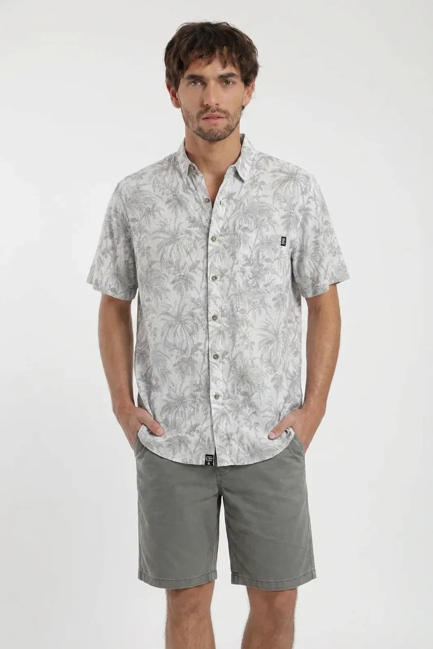 Camisa manga corta Selva gris - Viscosa Froens