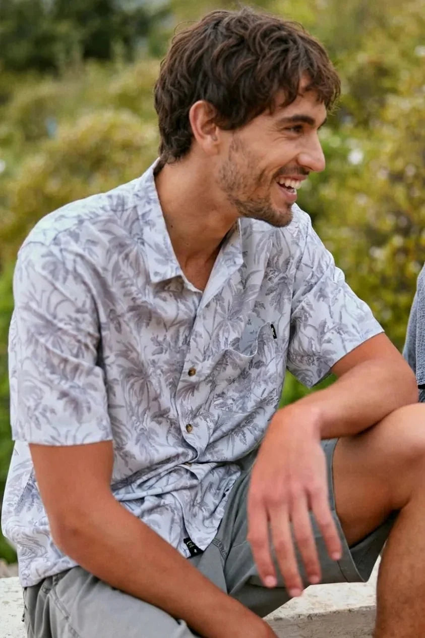 Camisa manga corta Selva gris - Viscosa Froens