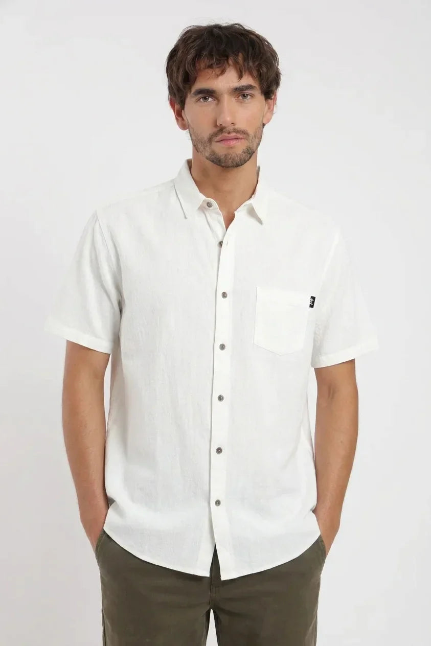 Camisa manga corta Texture blanco Froens