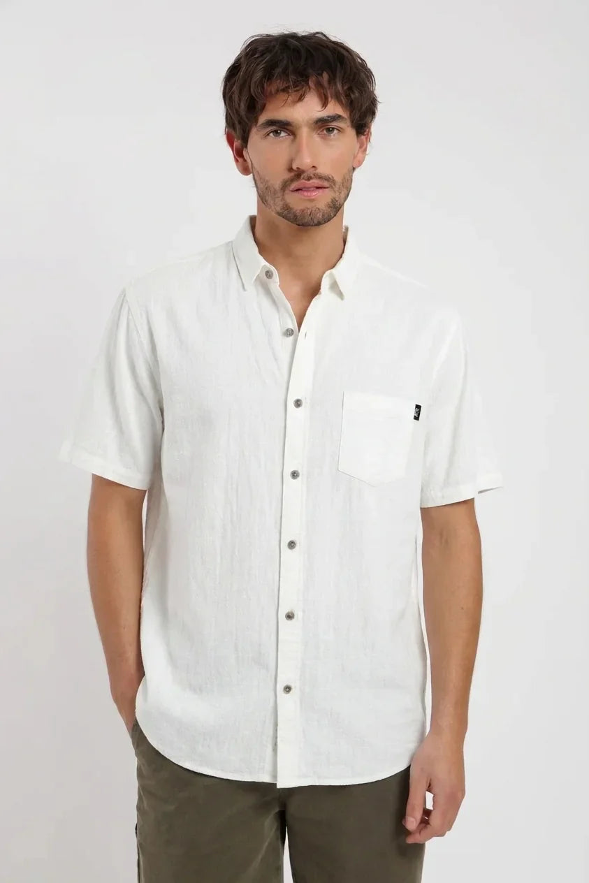Camisa manga corta Texture blanco Froens