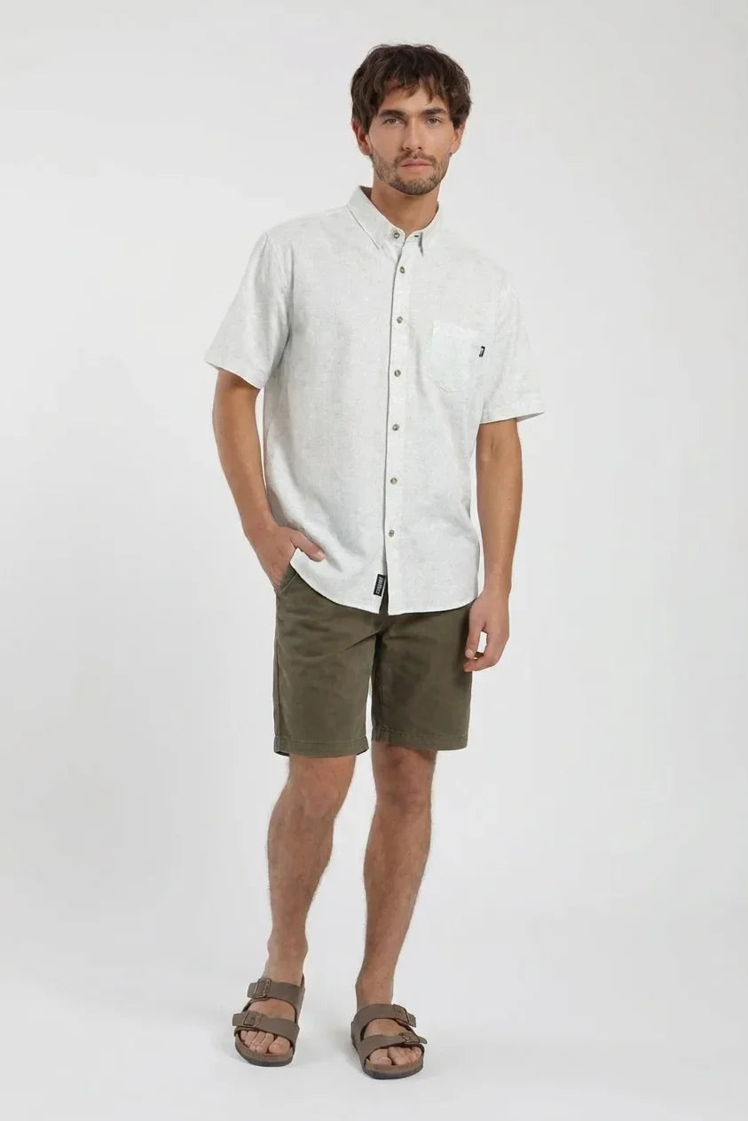 Camisa manga corta Texture blanco Froens
