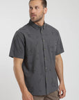 Camisa manga corta texture grafito Froens