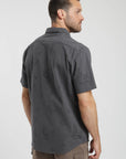 Camisa manga corta texture grafito Froens