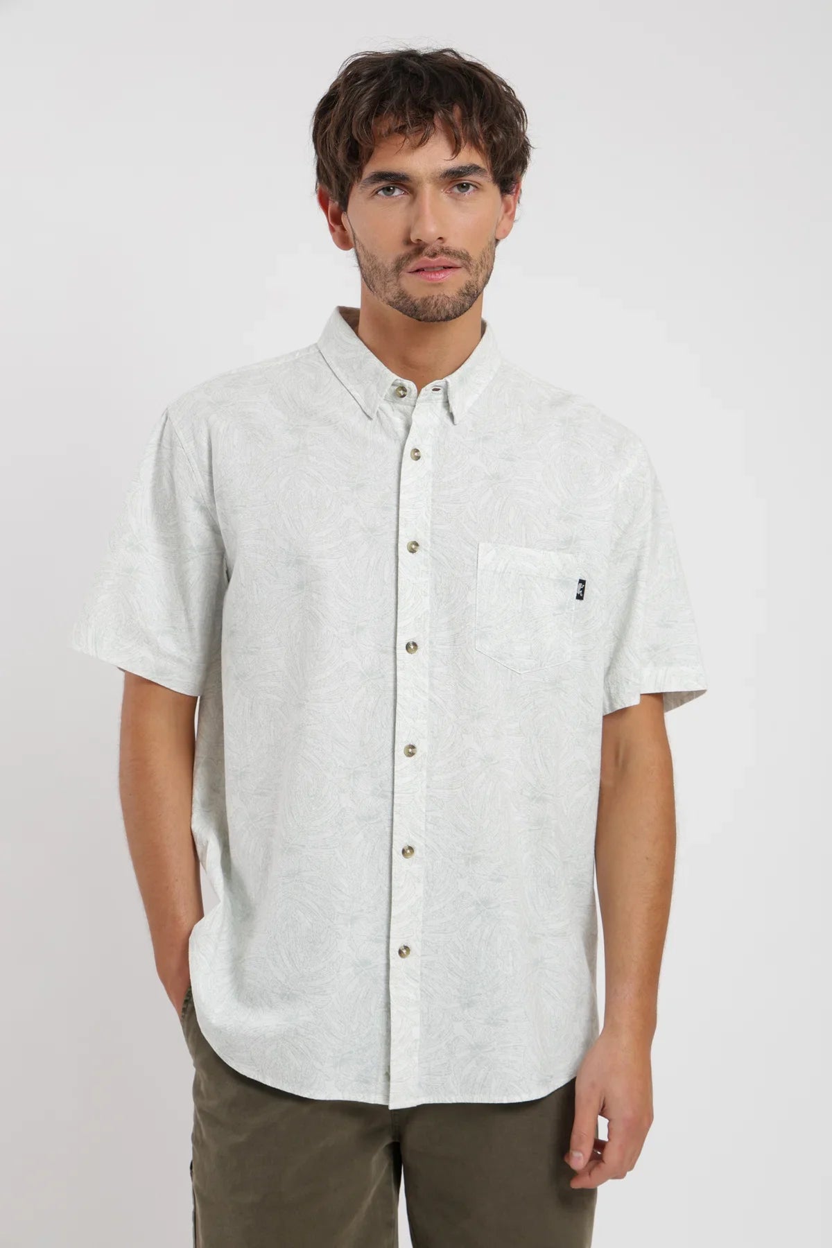 Camisa manga corta Texture gris Froens