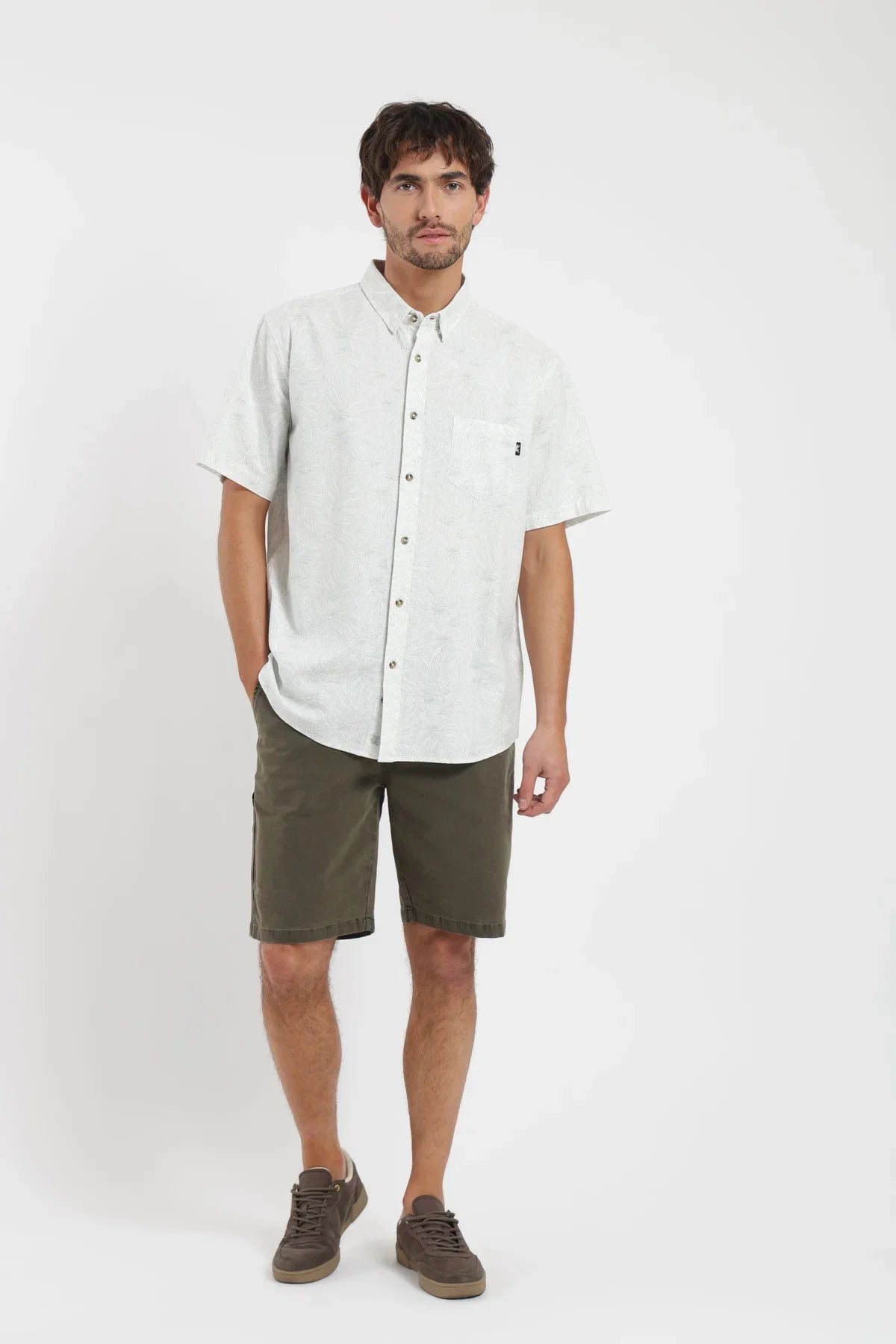 Camisa manga corta Texture gris Froens