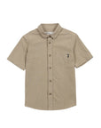 Camisa manga corta kids Texture lineas beige