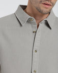 Camisa manga larga Waffle gris