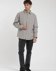 Camisa manga larga Waffle gris