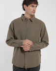 Camisa manga larga Waffle olivo
