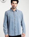 Camisa manga larga Denim celeste - Algodón orgánico