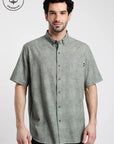 Camisa manga corta Palmleaf militar - Algodón orgánico