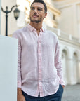 Label - Camisa manga larga amalfi rosado