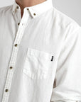 Camisa manga larga Basic blanco - Algodón orgánico + lino