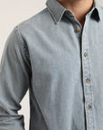 Camisa manga larga Denim celeste - Algodón orgánico