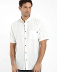 Camisa manga corta Classic blanco - Lino y algodón orgánico - Frøens