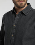 Camisa manga larga Denim grafito - Algodón orgánico