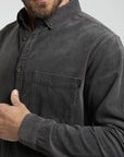 Camisa manga larga Corduroy grafito - Algodón orgánico