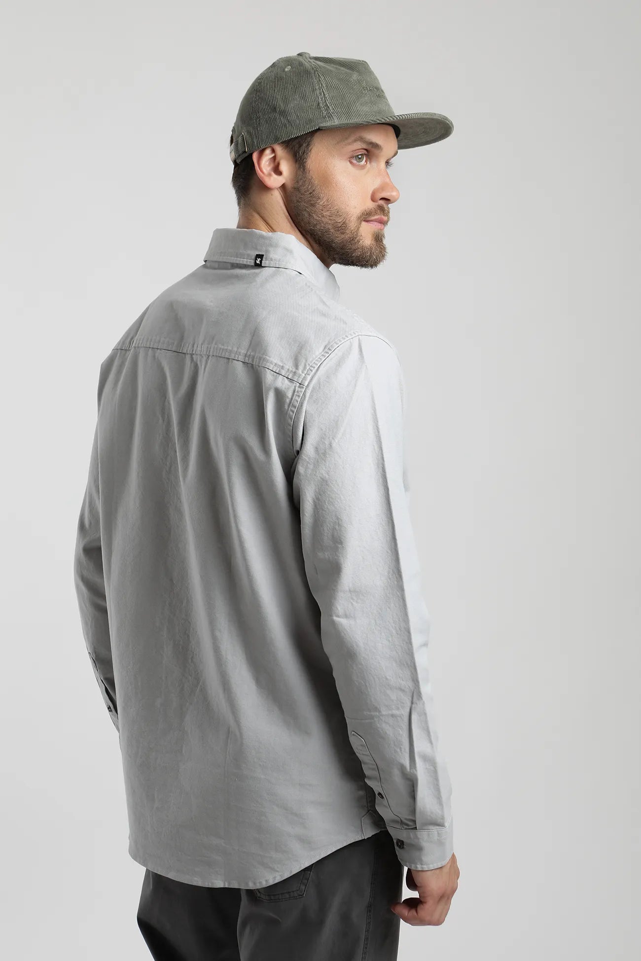 Camisa manga larga Ox gris - Algodón orgánico